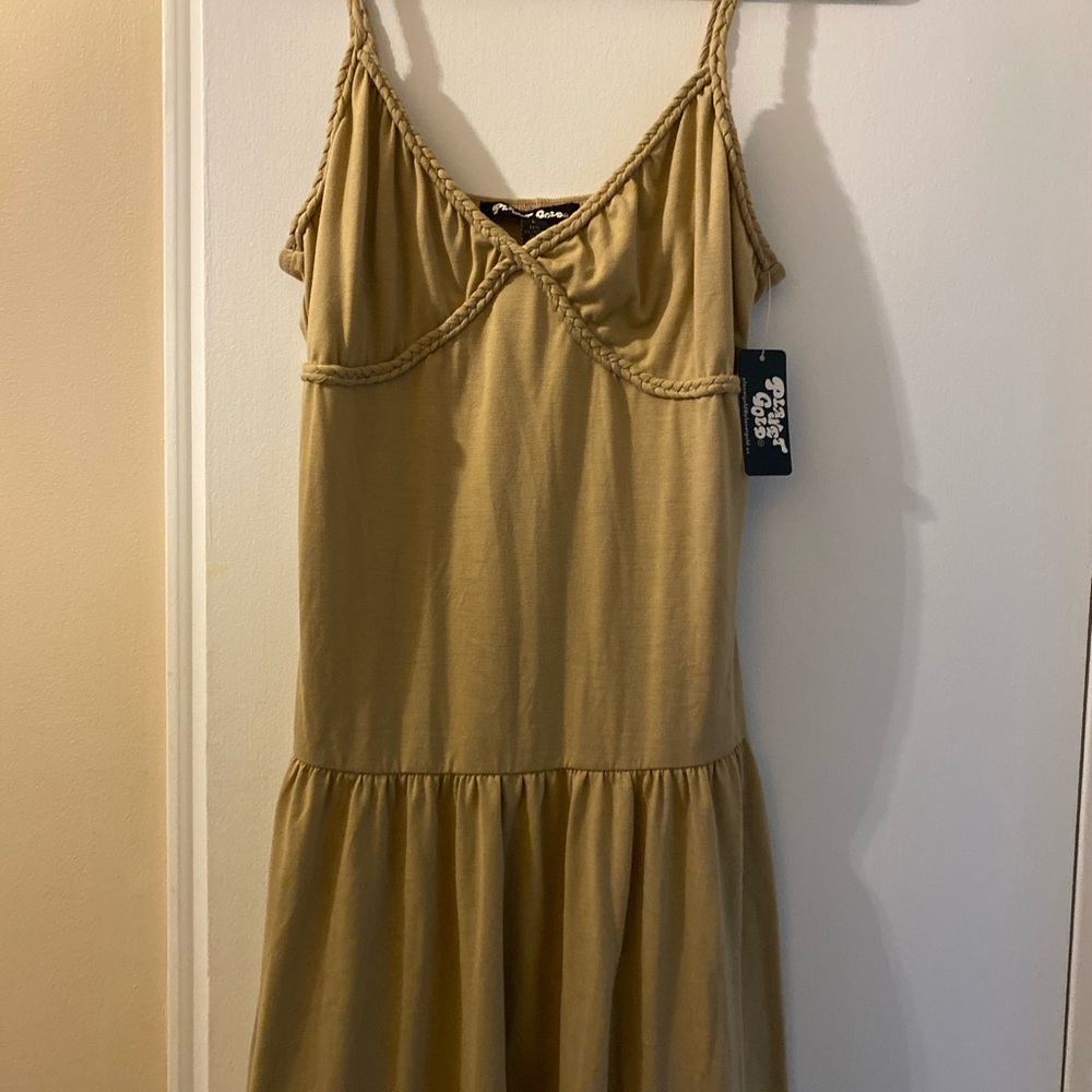 Planet Gold Sundress Large NWT